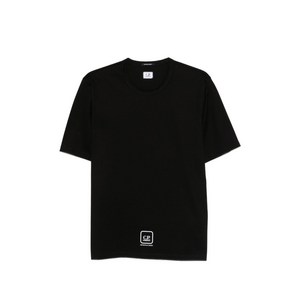 C.P.컴퍼니 로고 티셔츠, 블랙계열, Standard XL