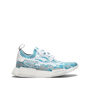 아디다스 NMD R1 PK 스니커즈, US men 8(KR 260), 화이트계열+블루계열