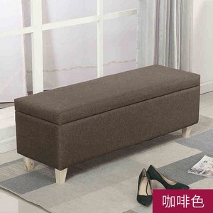 북유럽 수납벤치 창가 현관 신발 스툴 낮은 쿠션 2인용 3인용 카페 병원 약국 대기 의자, 100X40X43, 브라운