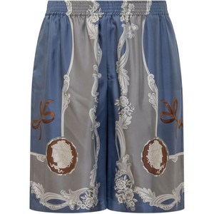 베르사체 카메오 실크 쇼츠, 블루계열+그레이계열, Italy 48(KR 100)