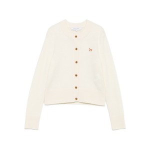 메종키츠네 폭스 자수 램스울 가디건, 베이지계열, L(KR 77)