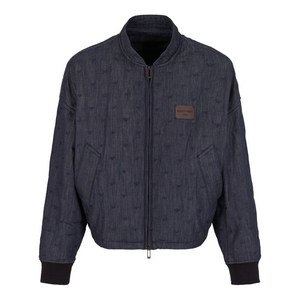 엠포리오아르마니 자수 봄버 재킷, 블루계열, Italy 52(KR 105)