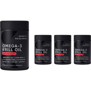 스포츠리서치 슈퍼바2 앤타크틱 크릴 오일 1000mg 아스타크산틴 포함 소프트젤