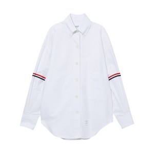 톰 브라운 버튼 칼라 그로그랭 암밴드 셔츠