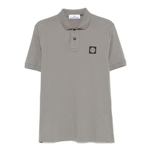 스톤 아일랜드 로고 패치 폴로 셔츠, 그레이계열, Standard M(KR 95)