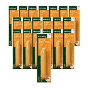 [프레시지/당일출고] 프닭 닭가슴살 MINI 후랑크 60g 3종 20팩 [프레시지] 치즈, 20개