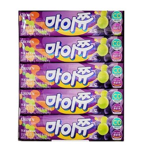 크라운 마이쮸 포도, 44g, 15개