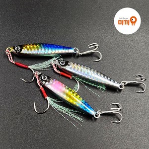[미끼유] 뚱치 메탈지그 하드베이트 루어 바다낚시 배스낚시 20g 40g, 40g(MT04), 1.블루, 1개