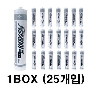 사자야 오공 수성 아크릴 실리콘 인테리어용 내장용 백색 AS5500E 1BOX ( 25개입 ), 25개