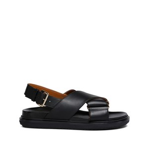 마르니 퍼스벳 가죽 샌들, Italy 36(KR 230), 블랙계열