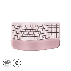 로지텍코리아 정품 WAVE KEYS + 키스킨세트 인체공학 무선 블루투스 키보드