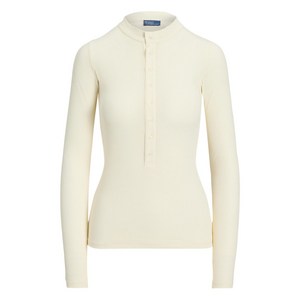 폴로랄프로렌 버튼다운 골지 탑, 베이지계열, Standard XS(KR 44)