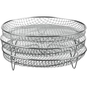 Ryusei 에어프라이어 스텐 채반 접시 다용도 원형 사각형 메쉬 튀김 거름망 그릴 가정용 타공 바구니 JHC144