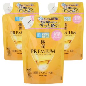 하다라보 고쿠쥰 프리미엄 히알루론 로션 리필용, 140ml, 3개