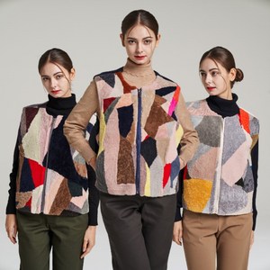 미르바네스 리얼 멀티컬러 양모 100 베스트_CP 양털조끼