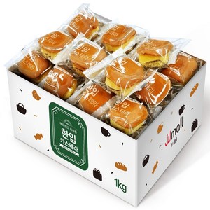 젤리젤리 부드럽고 촉촉한 한입 카스테라, 1kg, 1박스