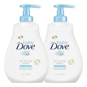 도브 키즈 팁 투 토 워시 리치 모이스처, 384ml, 2개