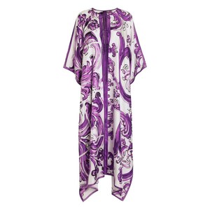 돌체앤가바나 마욜리카 프린트 드레스, 화이트계열+바이올렛/보라계열, Italy 42(KR 55)