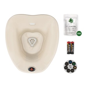 비타그램 코드제로 무선 좌욕기 + AA건전지 2개 + 온도 스티커 + 쑥팩 30포