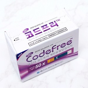 에스디코드프리 개인용 혈당검사지, 50개입, 1개