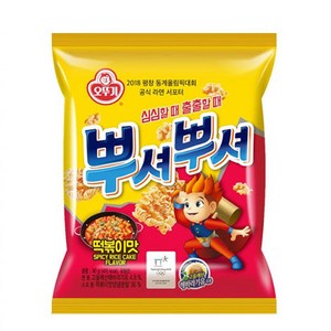 오뚜기 뿌셔뿌셔 떡볶이맛, 90g, 3개