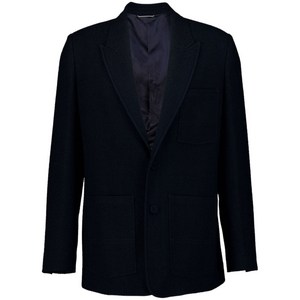 디올 장식 스티치 울 블레이저, 블루계열, IT/FR 48(KR 100)