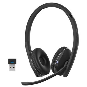 MS Teams호환 무선도글+블루투스 헤드셋 EPOS Adapt260 화상회의 음악감상 채팅 노이즈캔슬링 마이크 2년보증