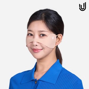 유투스포츠 나비 마스크 MS7T, 아이보리, 1개