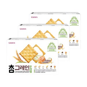 크라운 참그레인 우리밀, 192g, 3개