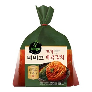 비비고 포기 배추김치, 5kg, 1개