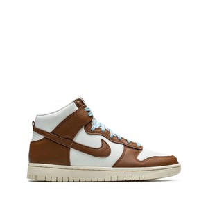 나이키 덩크 하이 레트로 PRM 스니커즈, US men 12(KR 300), 화이트계열+브라운계열