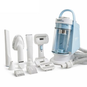 리노펫 강아지 고양이 반려동물 진공 흡입 바리깡 미용기 털 이발 11in1 청소기 세트 DH-PET20