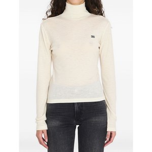 셀린느 트리옹프 자수 터틀 넥 탑, 베이지계열, S(KR 55)