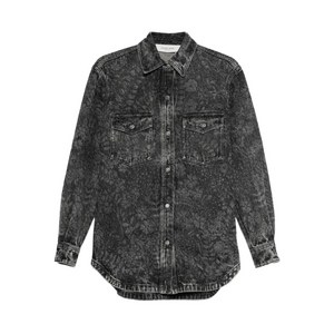 골든 구스 플라워 모티프 셔츠, 그레이계열, Standard L(KR 77)