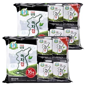 지도표성경 녹차 식탁김, 80g, 2개