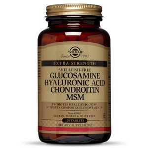 솔가 글루코사민 히알루론산 콘드로이친 MSM 타블렛, 120정, 1개
