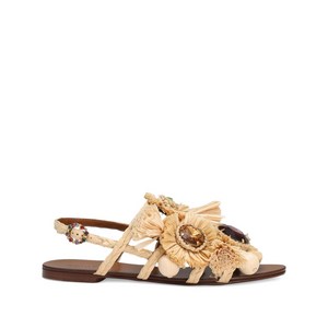 돌체앤가바나 장식 라피아 샌들, Europe 37(KR 240), 베이지계열