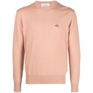 비비안웨스트우드 구체 로고 자수 스웨터