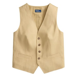 폴로랄프로렌 버튼 헴프 베스트, 베이지계열, US 4(KR 55)