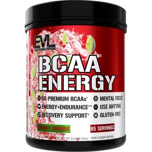 EVLUTIONNUTRITION BCAA 에너지 체리 라임에이드, 611g, 1개