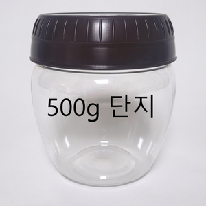 SD 항아리 플라스틱 단지 (500G) 깍두기통 김치통 고추장통 된장통, 20개, 500g