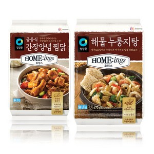 호밍스 궁중식간장양념찜닭(2~3인분) + 해물누룽지탕(2~3인분), 2개, 670mg