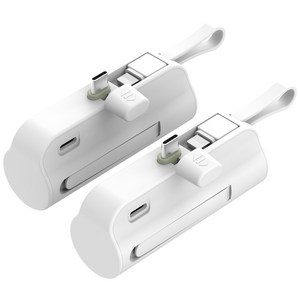 고속 충전 도킹 보조배터리 PD 2in1 일체형 5000mAh 2P