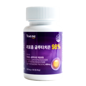 TRUEME 리포좀 글루타치온 98%, 90정, 1개