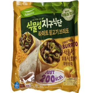 [풀무원] [식물성지구식단] 라이트 불고기브리또, 3개, 330g