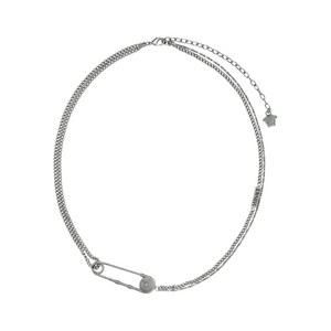 베르사체 바 핀 장식 네크리스