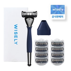 와이즐리 5중날 PRO 면도기 세트 면도기 + 면도날 9P