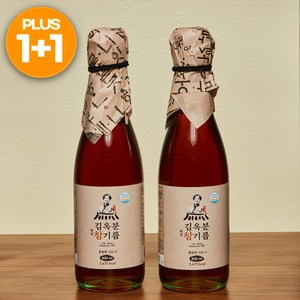 김옥분 옛날 참기름 통참깨 100% 저온압착 1+1, 2개, 300ml