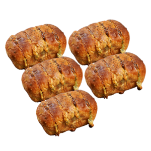 유기농 밀과 국산 찹쌀로 만든 갈릭크림빵 5개, 80g, 15개