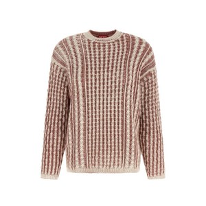 디젤 K모아즈 스트라이프 니트 스웨터, 베이지계열+브라운계열, Standard L(KR 105)